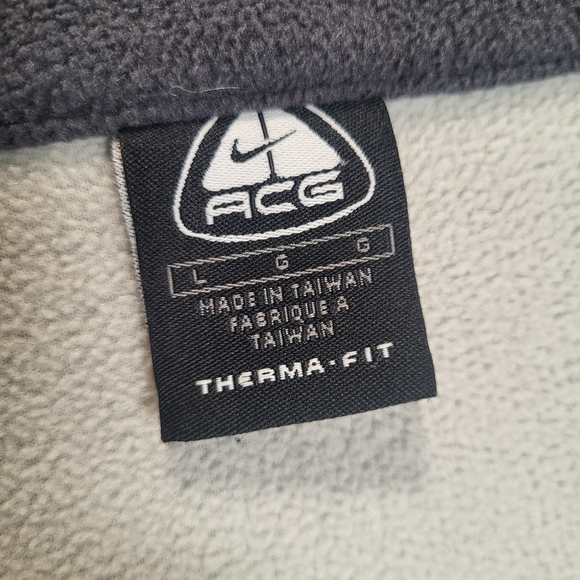 👕🌶 Vintage Y2K Nike ACG Therma-Fit Fleeced Full Zip Jacket - Picture 9 of 12
